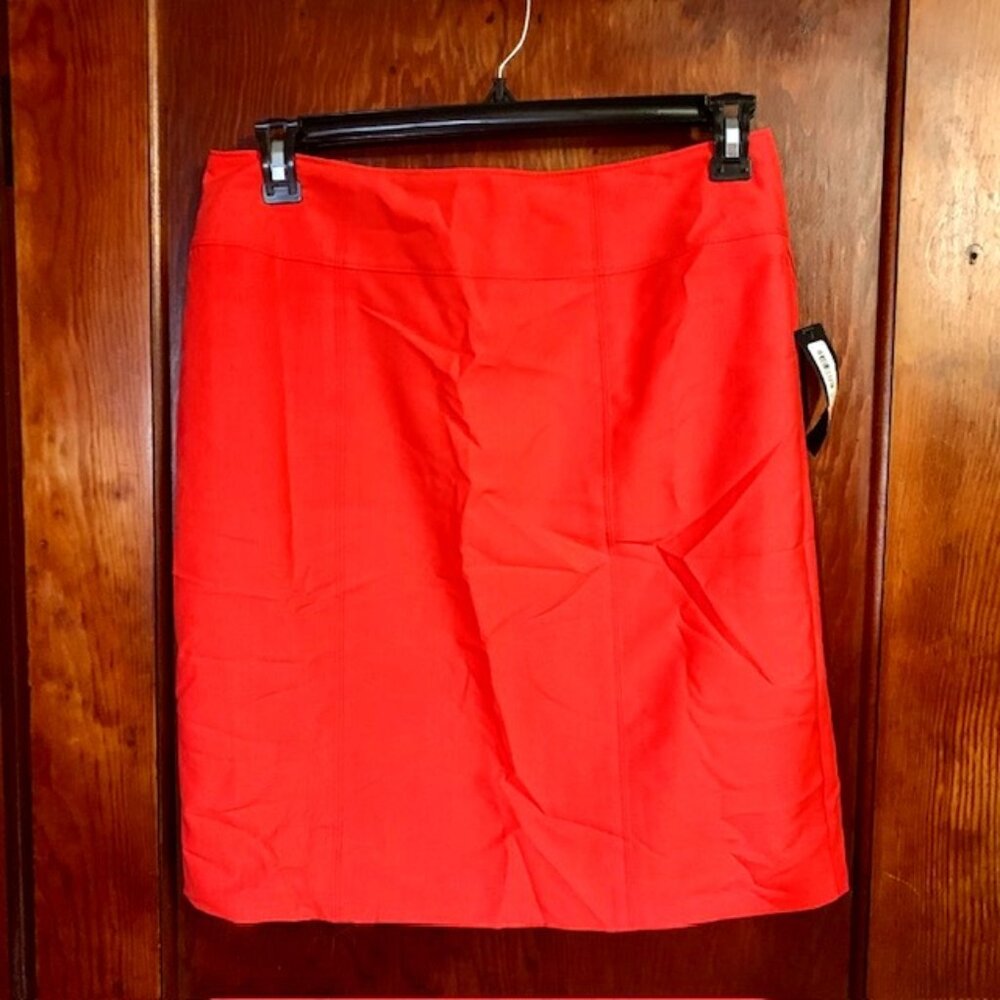 NWT Worthington Bright Pink Lined Pencil Skirt, Women's Size 14